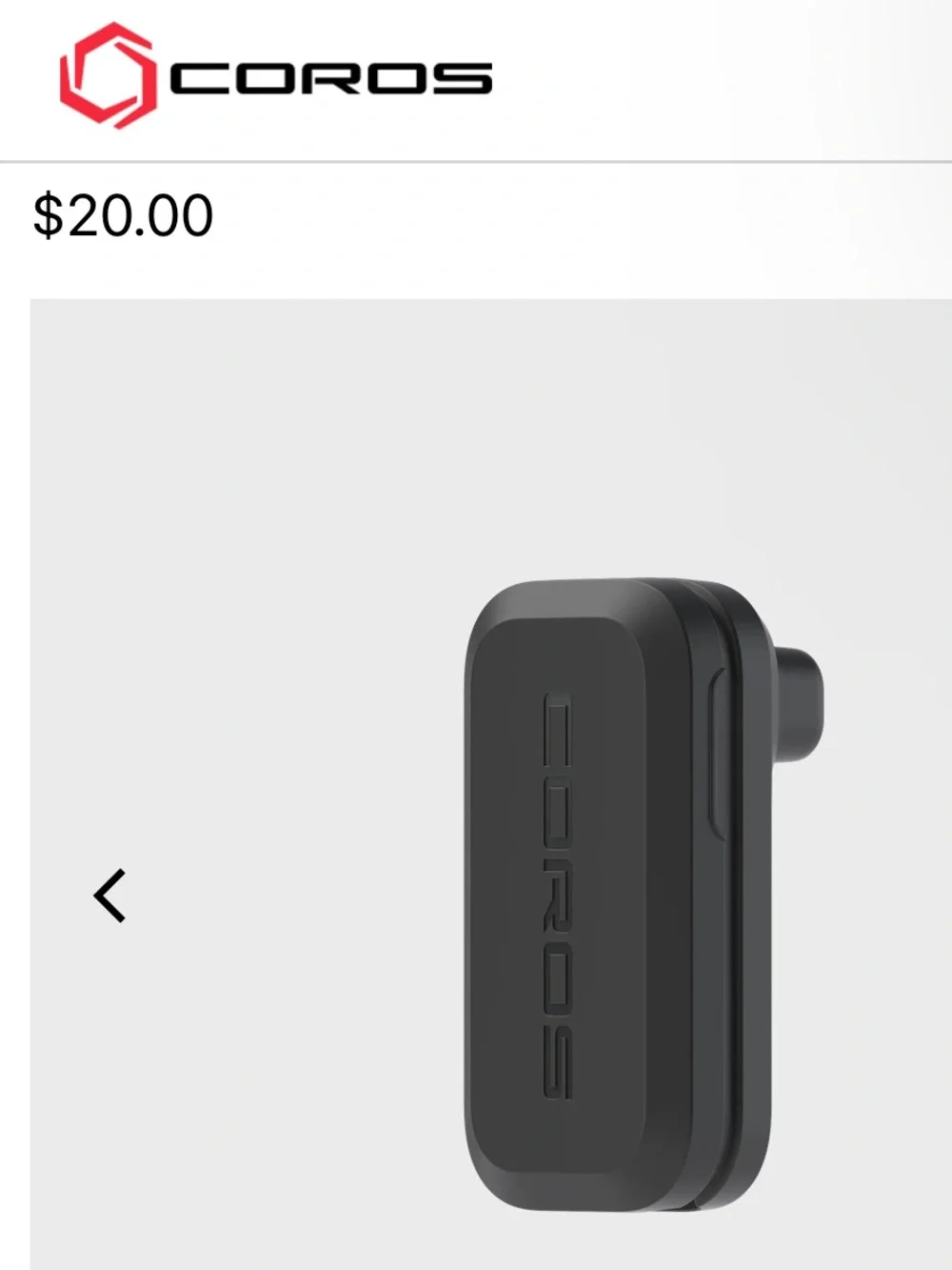 NWOT - Coros - PACE 4 silicone band + USB-C Charger